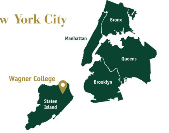 Wagner College - campus location map