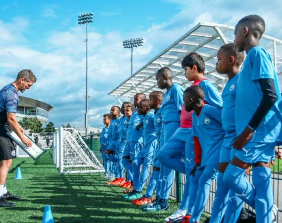 Manchester City FC Summer Camp Boys Training Group Photo